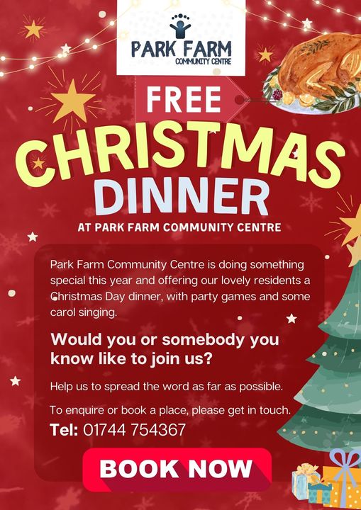 Clinkmas Dinner Free - Park Farm Community Centre