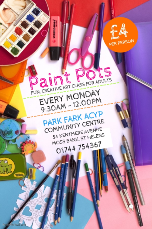 Paint Pots - Park Farm Community Centre