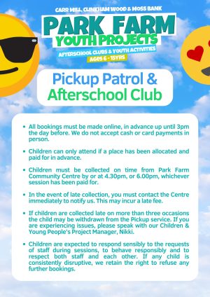 Pickup + ASC SEPT - Park Farm Community Centre